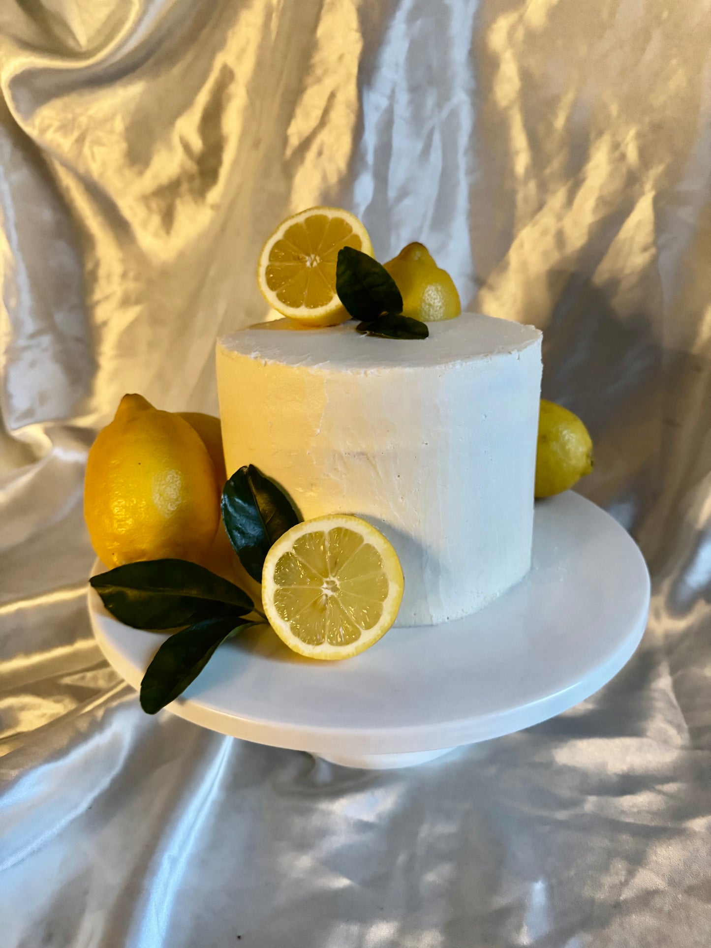 Lemon Cream Layer Cake (Swiss Meringue Buttercream)